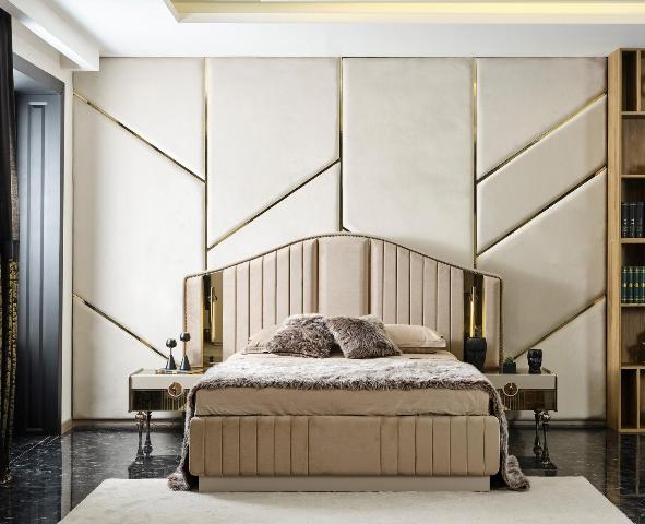 Бежевая спальня Гера в стиле АРТ-Деко, ONS
