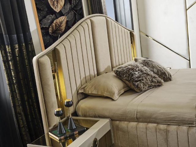 Бежевая спальня Гера в стиле АРТ-Деко, ONS