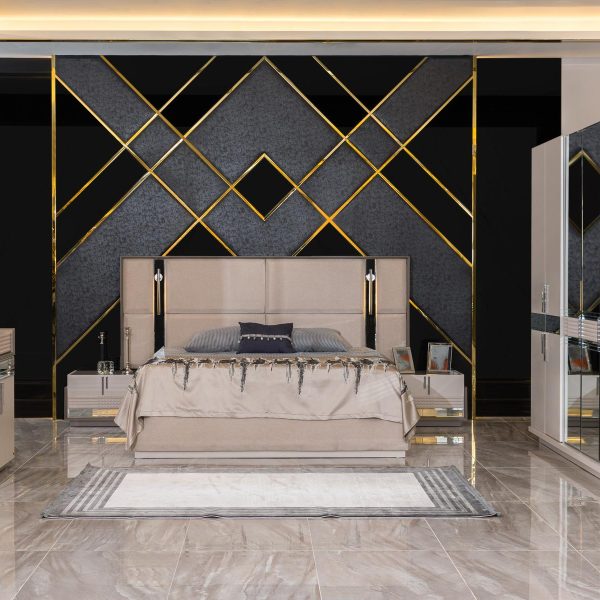 Бежевая спальня Лайн (LINE), CEL