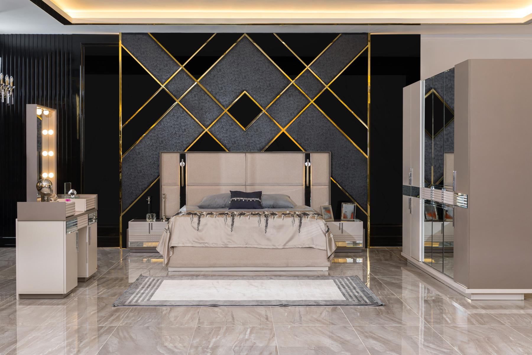 Бежевая спальня Лайн (LINE), CEL