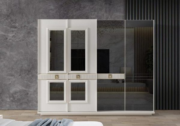 Белый шкаф для спальни Лия, ONS