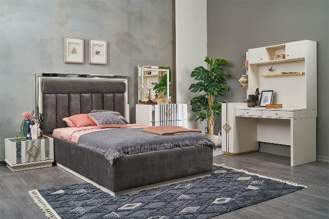 Белая современная мебель в детскую Майя, Идол