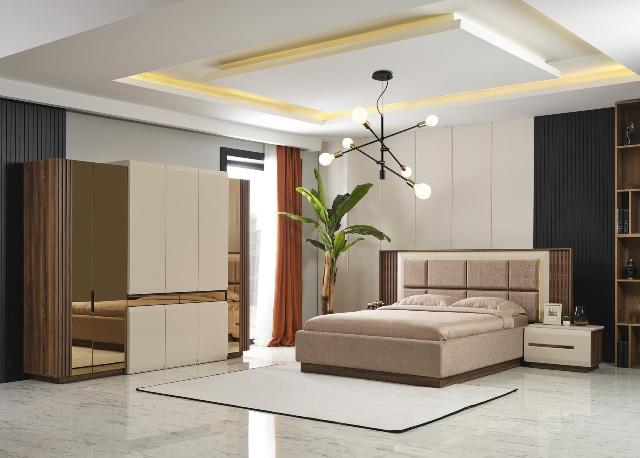 Монза -спальня в цвете орех, ONS