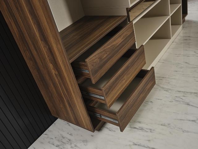 Монза -спальня в цвете орех, ONS