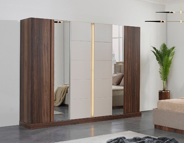 Шкаф в цвете орех Паула, Идол