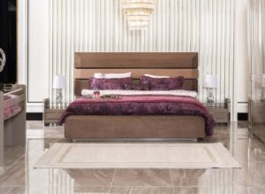 Велюровая двухспальная кровать Стокгольм, CEL
