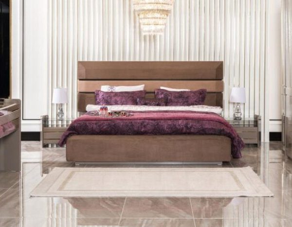 Велюровая двухспальная кровать Стокгольм, CEL