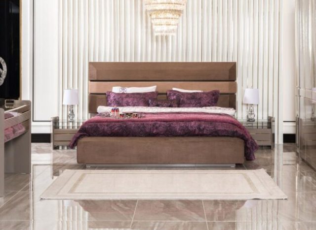 Велюровая двухспальная кровать Стокгольм, CEL