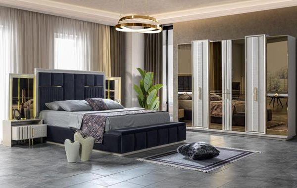 Белая спальня с золотом Версаче, CEL