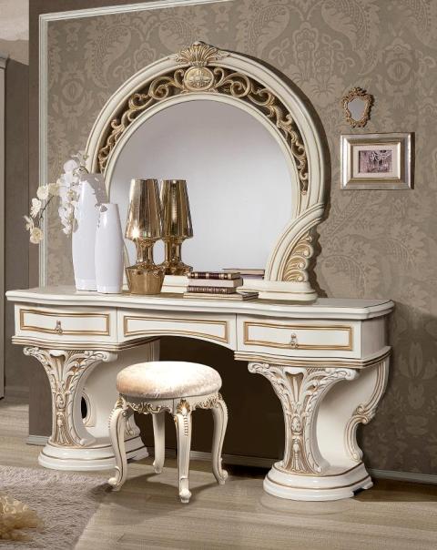 Белая спальня в стиле барокко Флоренция Белая спальня в стиле барокко Флоренция