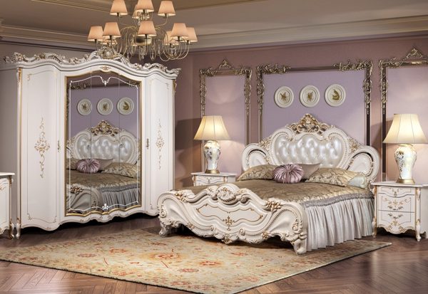 Белая классическая мебель в спальню Элиза