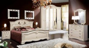 Белая классическая спальня Сорено