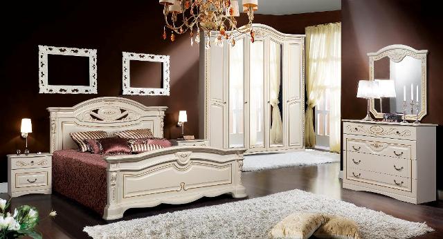 Белая классическая спальня Сорено Белая классическая спальня Сорено