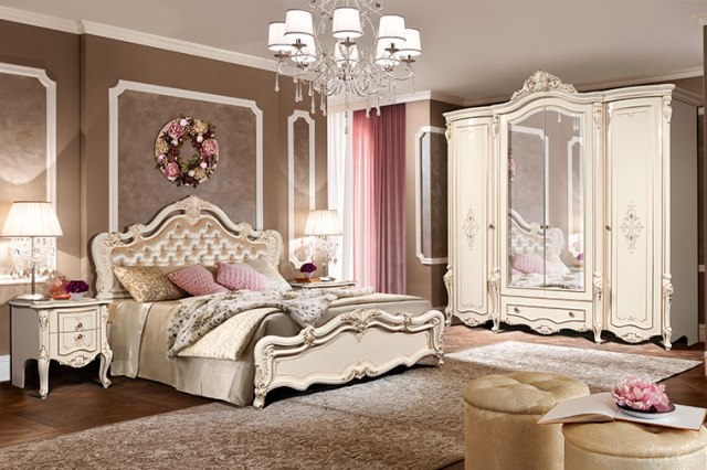 Светлая мебель для спальни Эмили Светлая мебель для спальни Эмили