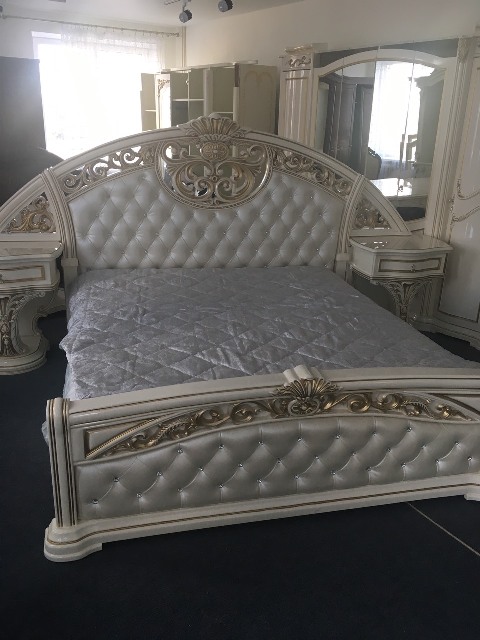 Белая спальня в стиле барокко Флоренция Белая спальня в стиле барокко Флоренция