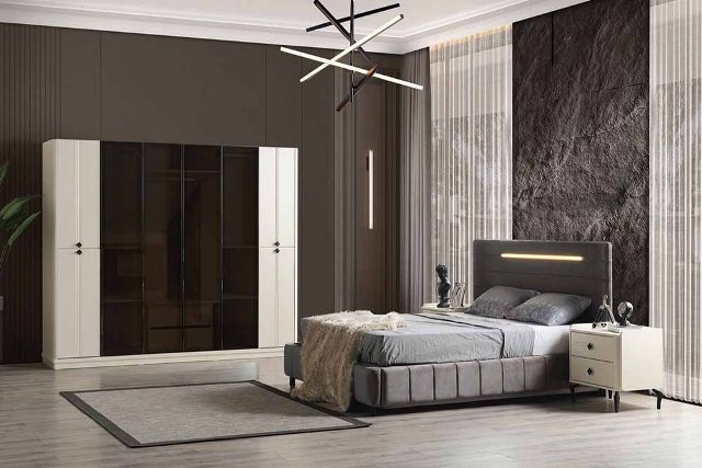Современный мебельный гарнитур в спальню Галио