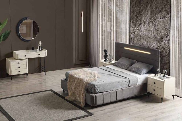 Современный мебельный гарнитур в спальню Галио