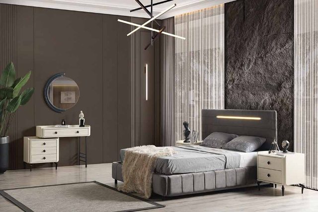 Современный мебельный гарнитур в спальню Галио