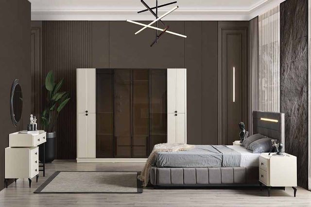 Современный мебельный гарнитур в спальню Галио
