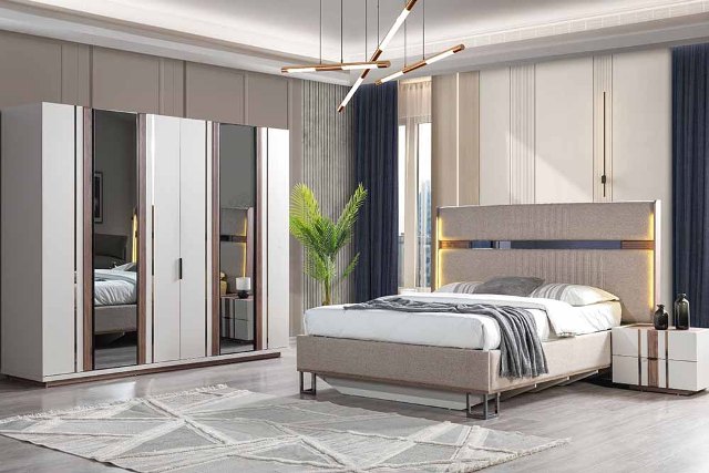 Бежевая турецкая спальня Лорис