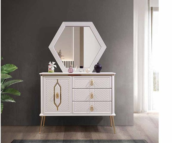 Белый спальный гарнитур Люден, Турция