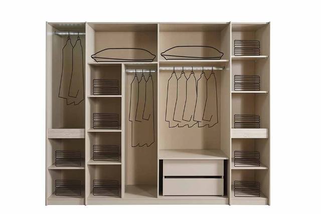 Кремовая современная мебель для спальни Орландо