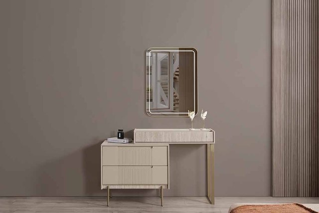 Кремовая современная мебель для спальни Орландо