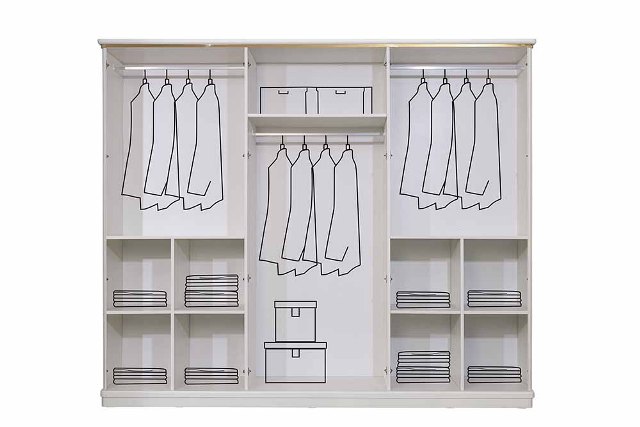 Белая спальня Сайлас, модерн