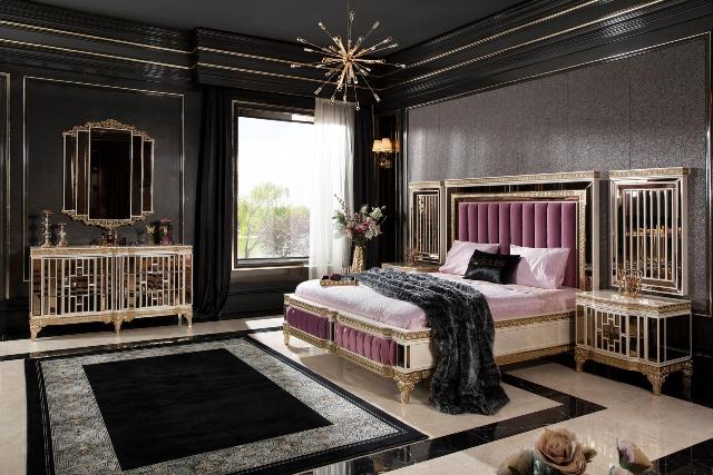 Белая спальня в золоте Аматис, ALIG