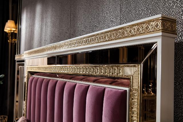 Белая спальня в золоте Аматис, ALIG