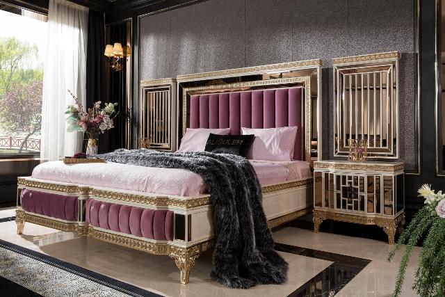 Белая спальня в золоте Аматис, ALIG