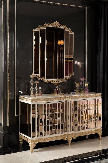 Белая спальня в золоте Аматис, ALIG