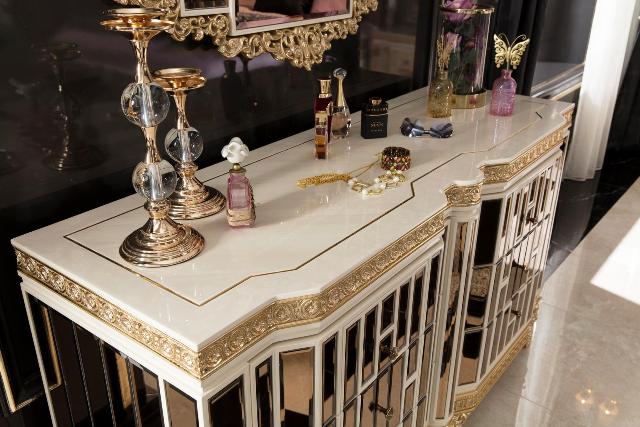 Белая спальня в золоте Аматис, ALIG