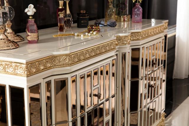 Белая спальня в золоте Аматис, ALIG