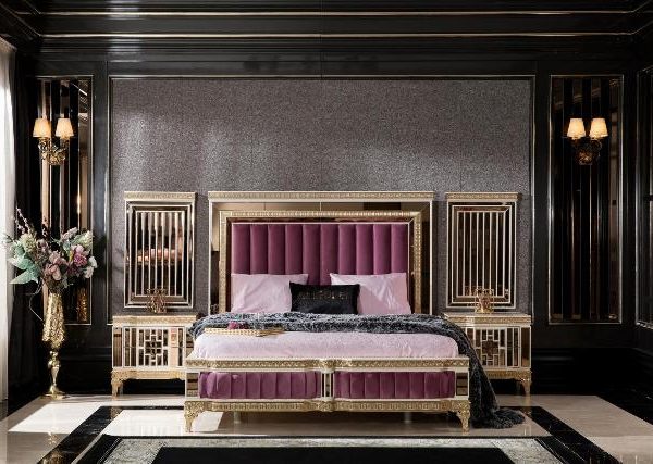 Белая спальня в золоте Аматис, ALIG