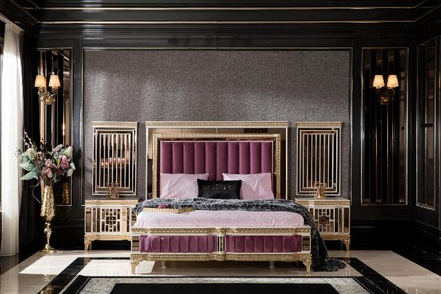 Белая спальня в золоте Аматис, ALIG