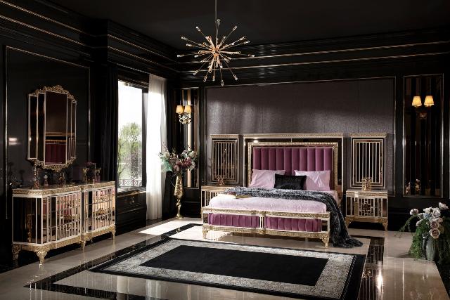 Белая спальня в золоте Аматис, ALIG