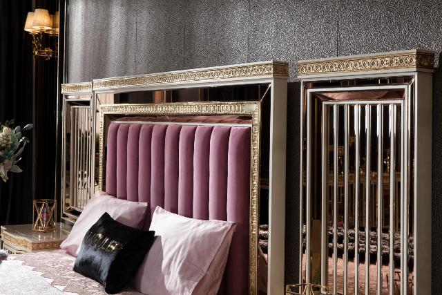 Белая спальня в золоте Аматис, ALIG