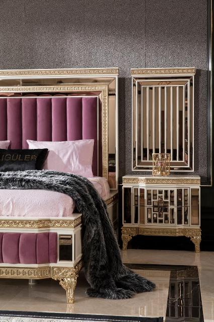 Белая спальня в золоте Аматис, ALIG