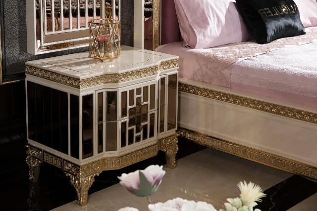 Белая спальня в золоте Аматис, ALIG