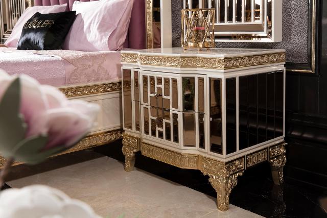 Белая спальня в золоте Аматис, ALIG