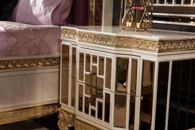 Белая спальня в золоте Аматис, ALIG