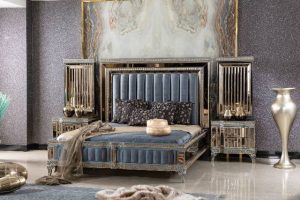 Синий спальный гарнитур Аматис, ALIG