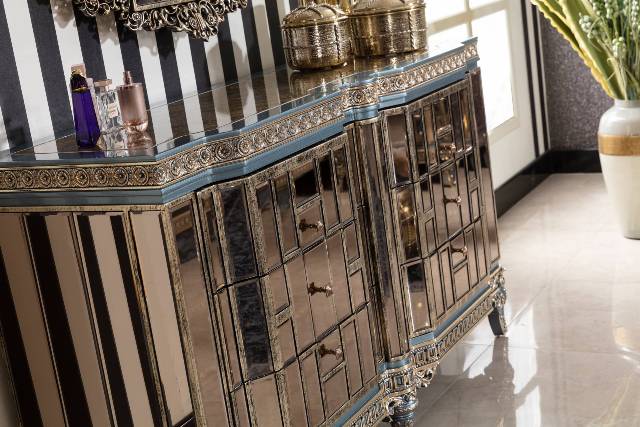 Синий спальный гарнитур Аматис, ALIG Синий спальный гарнитур Аматис, ALIG