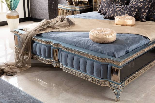 Синий спальный гарнитур Аматис, ALIG Синий спальный гарнитур Аматис, ALIG