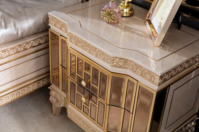 Бежевая спальня с золотом Аматис, ALIG