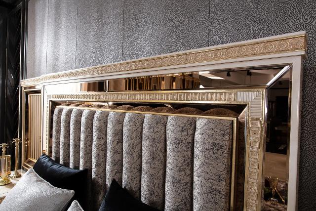 Бежевая спальня с золотом Аматис, ALIG