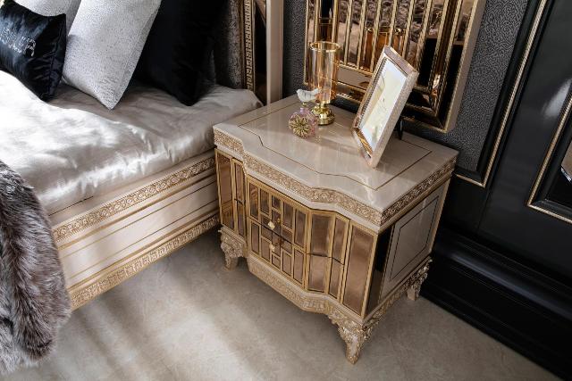 Бежевая спальня с золотом Аматис, ALIG