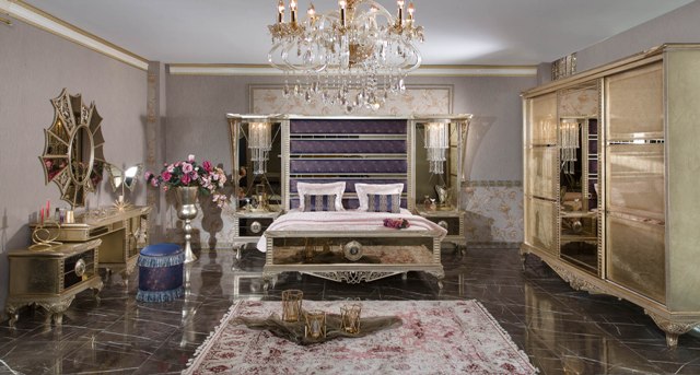 Золотая спальня Арма в стиле АРТ-Деко, ALIG