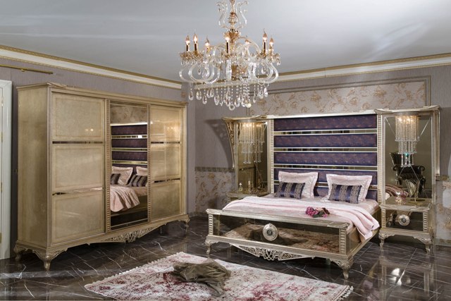 Золотая спальня Арма в стиле АРТ-Деко, ALIG